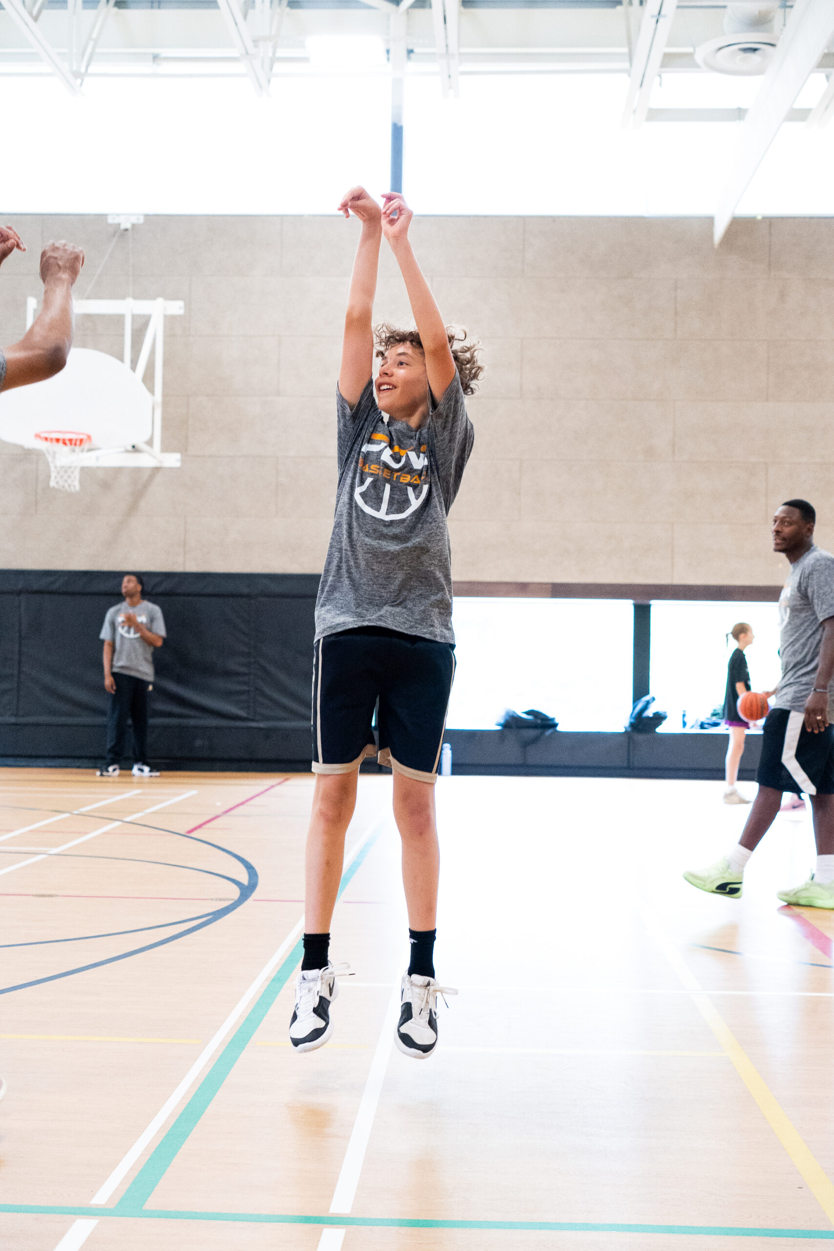 Basketball shooting practice