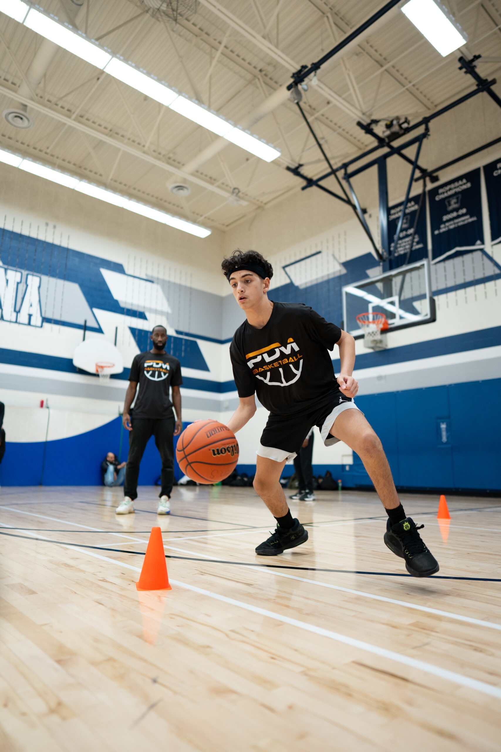 Basketball training session