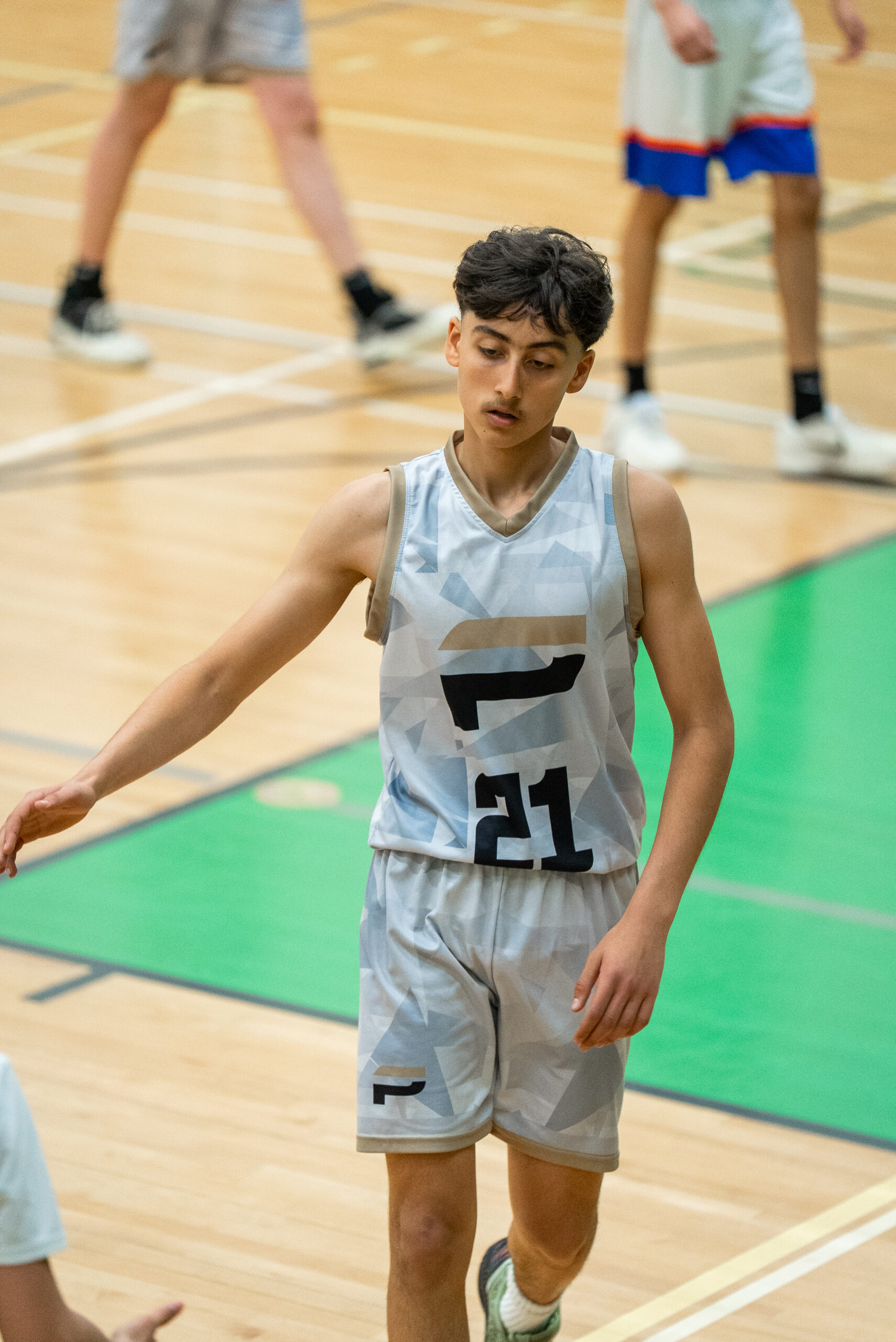 PDM Basketball team on the court